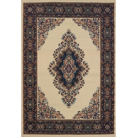 Rlm Distribution 1 ft. 10 in. x 3 ft. Manhattan Cathedral Accent Rug, Burgundy HO2625763